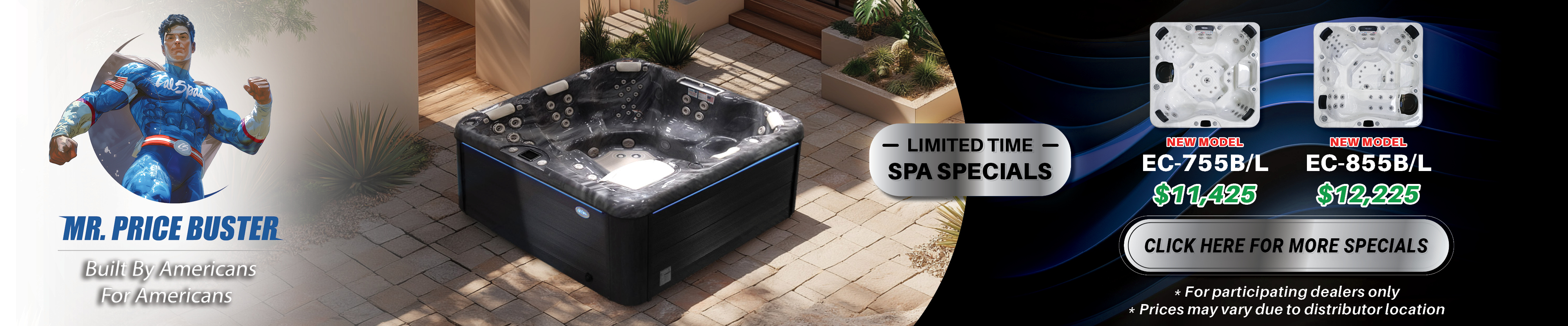 Calspas hot tub being used in a family setting - Weston